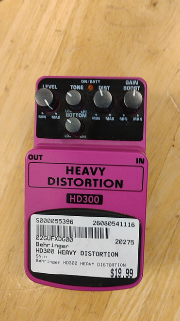 Vist Large View of Product Image Which is Used Behringer HD300 HEAVY DISTORTION Distortion Pedal