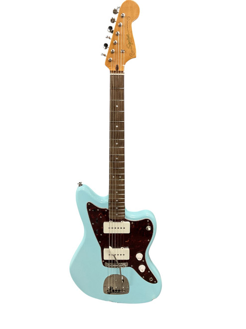 Vist Large View of Product Image Which is Used Squier CLASSIC VIBE 60S JAZZMASTER Offset Double Cutaway Electric Guitar Blue 6-String