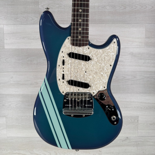 Vist Large View of Product Image Which is Used Fender Vintera II '70s Mustang Electric Guitar - Competition Sherwood Green - Gig Bag Included