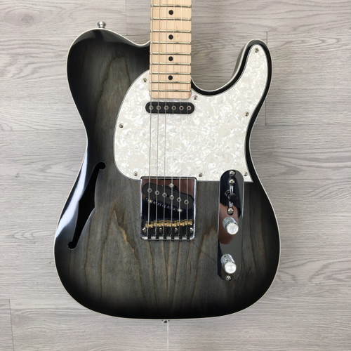 Vist Large View of Product Image Which is Used G&L ASAT CLASSIC TRIBUTE THINLINE T Type Electric Guitar Silver Burst 6-String