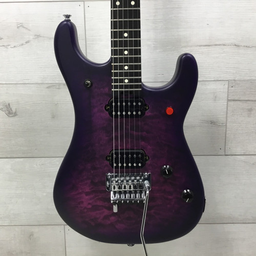 Vist Large View of Product Image Which is Used EVH 5150 Series Deluxe QM Electric Guitar - Purple Daze