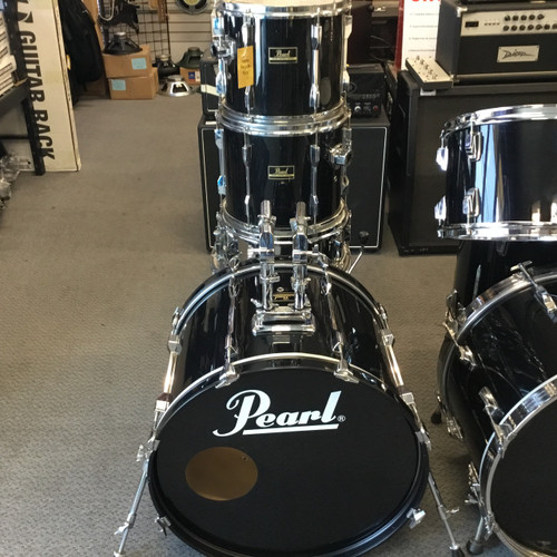 Vist Large View of Product Image Which is Used Pearl Export Series 5 Piece Drum Shell Kit Black
