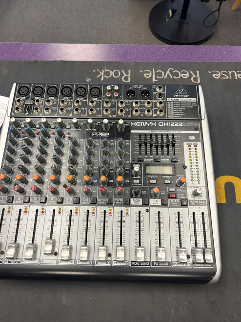 Vist Large View of Product Image Which is Used Behringer XENYX QX1222 Compact Mixer