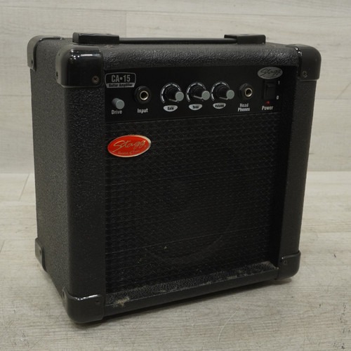 Vist Large View of Product Image Which is Used Stagg CA-15 1 X 5 Solid State Amplifier