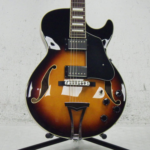 Vist Large View of Product Image Which is Used Ibanez AG-75 Semi-Hollow Electric Guitar Sunburst 6-String