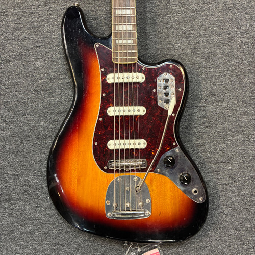 Vist Large View of Product Image Which is Used Squier BASS VI Bass Guitar Sunburst 6-String