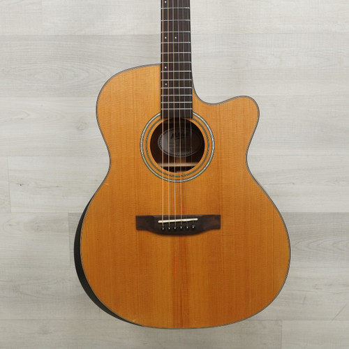 Vist Large View of Product Image Which is Used Mitchell T413CE Solid Top Acoustic Guitar Natural