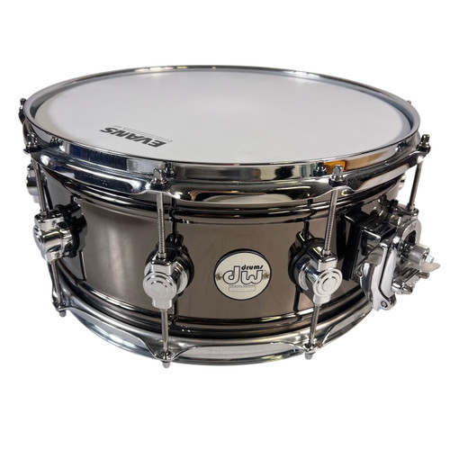 Vist Large View of Product Image Which is Used DW Black Nickel Over Brass 6.5" x 14" Metal Snare Drum