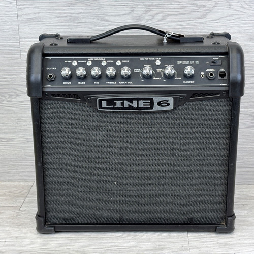 Vist Large View of Product Image Which is Used Line 6 SPIDER IV 15 MODELING AMP 1 x 8 Solid State Amplifier 1 x 8