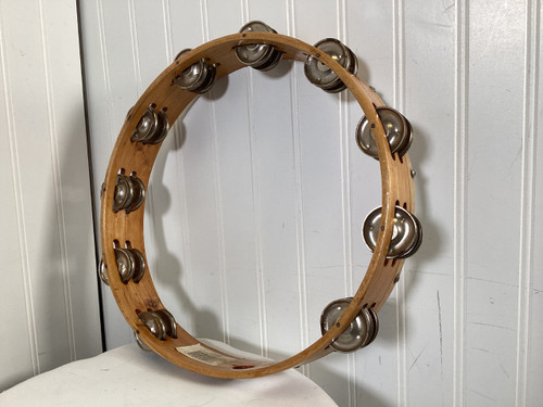 Vist Large View of Product Image Which is Used 12 INCH DOUBLE ROW TAMBOURINE Percussion Instrument