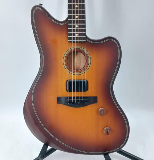Vist Large View of Product Image Which is Used Fender ACOUSTISONIC JAZZMASTER Offset Double Cutaway Electric Guitar Wood 6-String