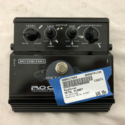 Vist Large View of Product Image Which is Used Rocktron METAL PLANET Distortion Pedal