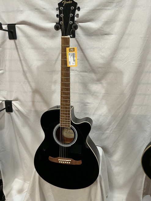 Vist Large View of Product Image Which is Used Fender FA 235CE Laminate Top Acoustic Guitar Black