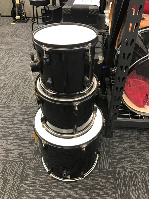 Vist Large View of Product Image Which is Used 3 PIECE TOMS Drum Shell Kit Black