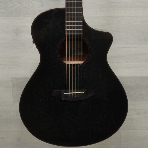 Vist Large View of Product Image Which is Used Breedlove Rainforest S Concert Pa Solid Top Acoustic Guitar Black