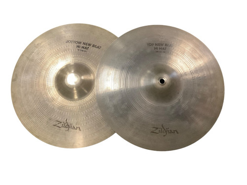 Vist Large View of Product Image Which is Used Zildjian 14 NEW BEAT HI HATS Hi Hat Cymbals 14"