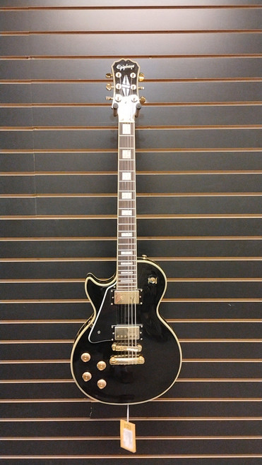 Vist Large View of Product Image Which is Used Epiphone LES PAUL CUSTOM LP Type Electric Guitar Black 6-String