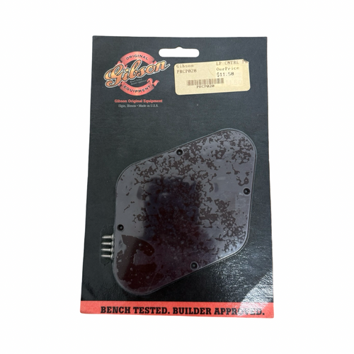 Vist Large View of Product Image Which is Used Gibson PRCP020 LES PAUL CONTROL PLATE - BROWN Guitar Accessory