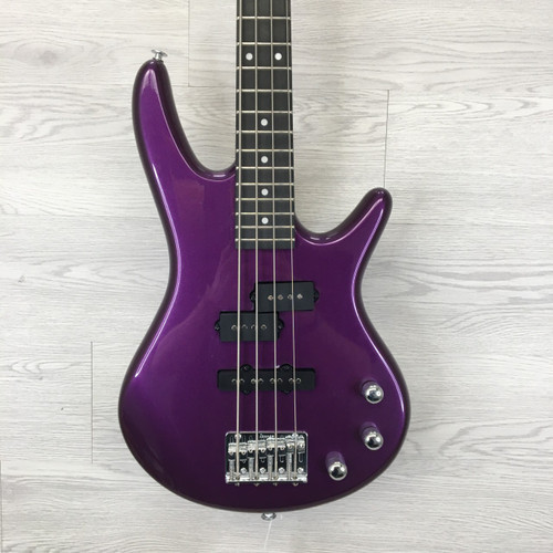 Vist Large View of Product Image Which is Used Ibanez MIKRO BASS PURPLE METALLIC Bass Guitar Purple 4-String