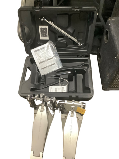 Vist Large View of Product Image Which is Used Tama DYNA SYNC LEFT HAND DOUBLE PEDAL Kick Drum Pedal