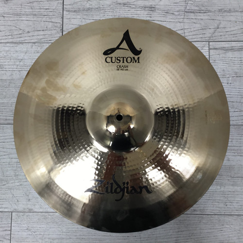 Vist Large View of Product Image Which is Used Zildjian A Custom 18" Brilliant Crash Cymbal