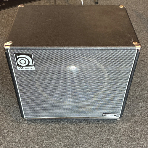 Vist Large View of Product Image Which is Used Ampeg B115E  Bass Cabinet with Peavey 15” Aluminum Dust Cover Speaker