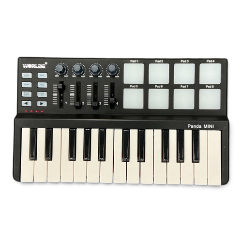 Vist Large View of Product Image Which is Used WORLDE PANDA MINI USB MIDI CONTROLLER 25-Key Controller 25-Key