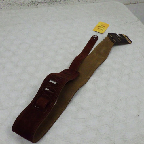 Vist Large View of Product Image Which is Used Levy's BROWN SUEDE STRAP Guitar Accessory