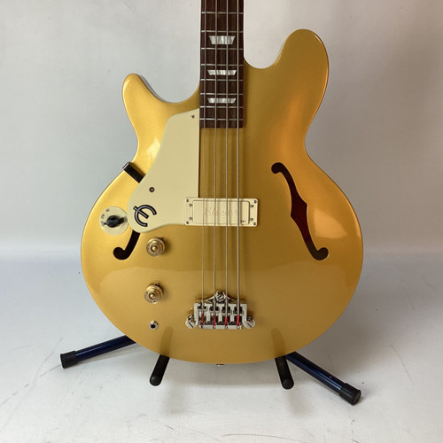 Vist Large View of Product Image Which is Used Epiphone JACK CASADY LEFT HANDED Bass Guitar Goldtop 4-String