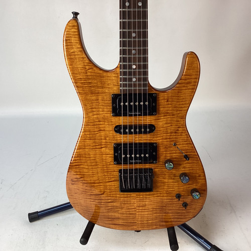 Vist Large View of Product Image Which is Used WARMOTH PARTSCASTER Double Cut Electric Guitar Amber 6-String