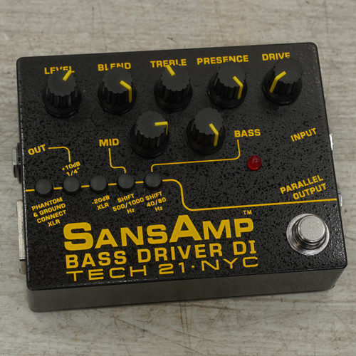 Vist Large View of Product Image Which is Used Tech 21 Sansamp Bass Driver Di V2 Bass Pre-amp Pedal