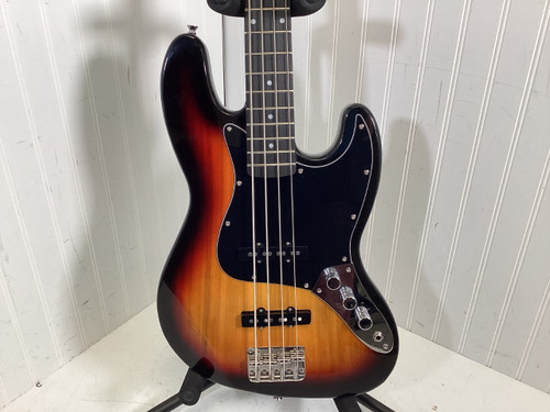 Vist Large View of Product Image Which is Used Glarry J BASS J Type Bass Guitar Sunburst 4-String