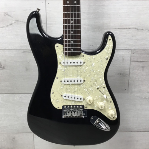 Vist Large View of Product Image Which is Used Squier Starcaster Electric Guitar Black Sparkle
