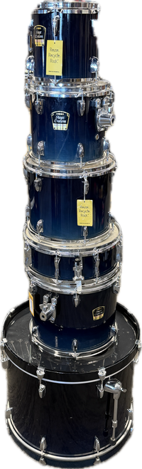 Vist Large View of Product Image Which is Used Yamaha STAGE CUSTOM ADVANTAGE 6PC DEEP BLUE Drum Shells and Hardware Blue 22" Kick Drum
