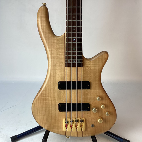 Vist Large View of Product Image Which is Used Schecter STILETTO Bass Guitar Natural 4-String