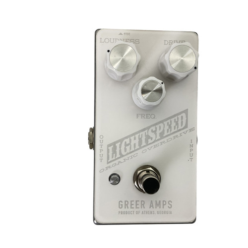 Vist Large View of Product Image Which is Used Greer Amps LIGHTSPEED SNOW Overdrive Pedal