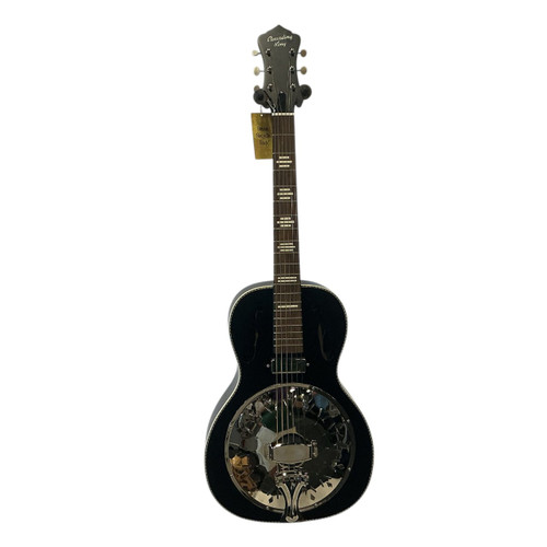 Vist Large View of Product Image Which is Used Recording King RPH-R2-E-MBK Resonating Guitar