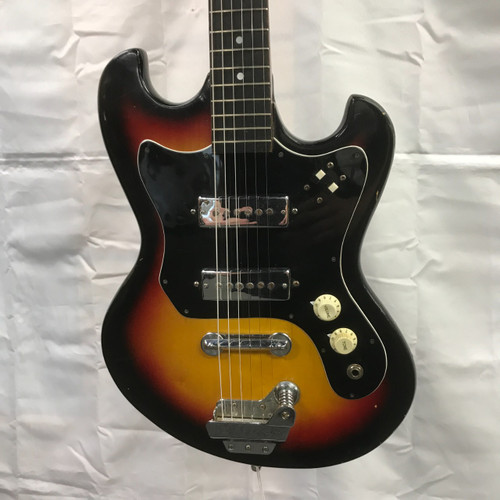 Vist Large View of Product Image Which is Used Global 410 Vintage Offset Dbl Cutaway Guitar Sunburst 6-String