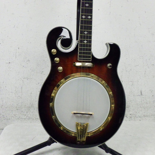 Vist Large View of Product Image Which is Used Gold Tone  EBM-5 Electric Banjo. Sunburst 6-String