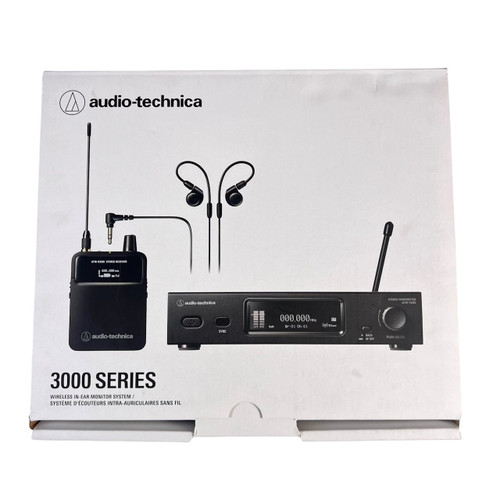 Vist Large View of Product Image Which is Used Audio-Technica 3000 Series Wireless In-Ear Monitor IEM System Transmitter & Bodypack Receiver