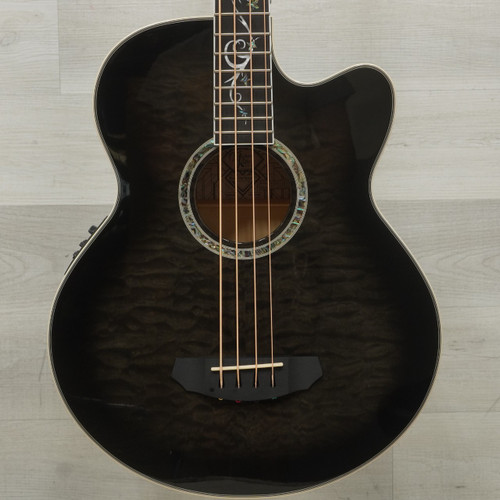 Vist Large View of Product Image Which is Used Michael Kelly Dragonfly 4 Acoustic Bass Guitar Smoke Burst