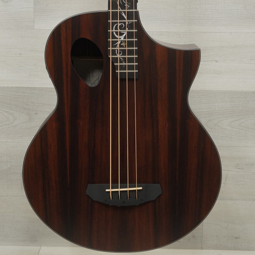 Vist Large View of Product Image Which is Used Michael Kelly Dragonfly 4 Acoustic Bass Guitar Ovangkol