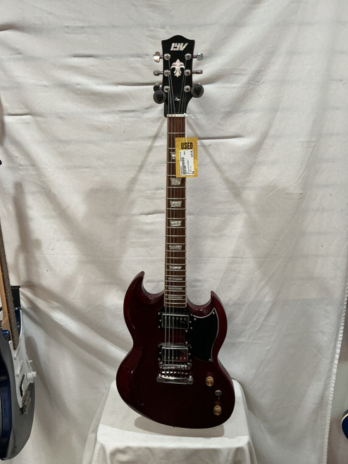 Vist Large View of Product Image Which is Used IYV SG STYLE GUITAR\ Double Cut Electric Guitar Red 6-String