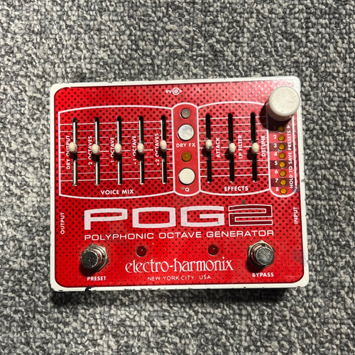 Vist Large View of Product Image Which is Used ELECTRO HARMONIX POG2 POLYPHONIC OCTAVE GENERATOR Guitar Pedal