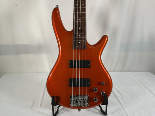 Vist Large View of Product Image Which is Used Ibanez GIO GSR205 Bass Guitar Orange 5-String