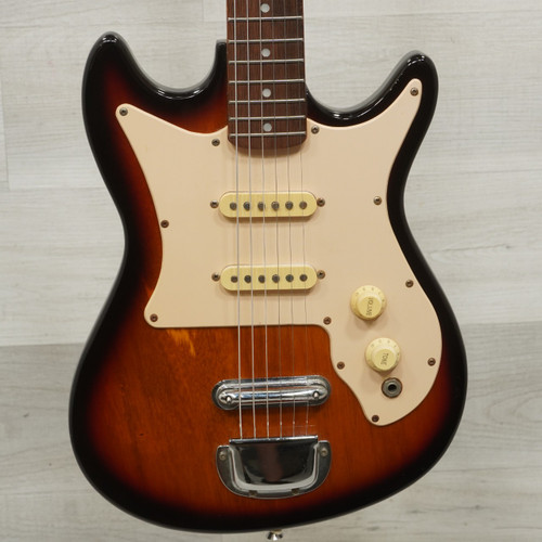 Vist Large View of Product Image Which is Used Harmony 02815 Double Cut Electric Guitar Sunburst