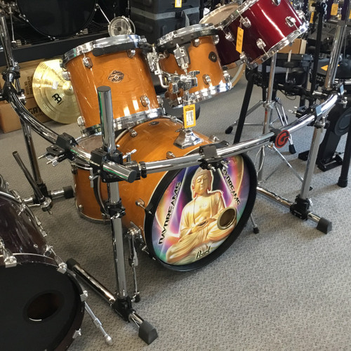 Vist Large View of Product Image Which is Used Gibraltar 2 Sided Curved Drum Rack