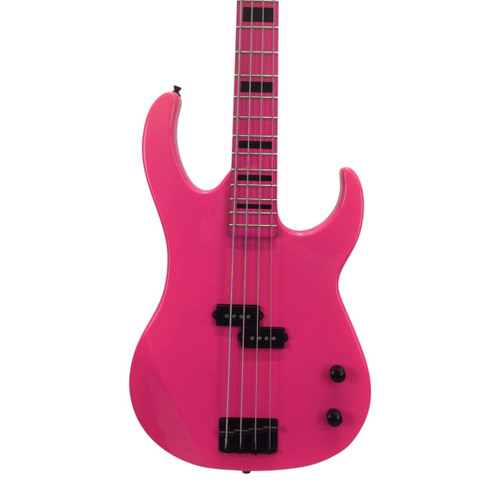 Vist Large View of Product Image Which is Used Dean Custom 4 Pink Bass Guitar 4-String