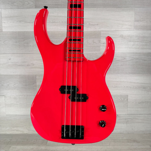 Vist Large View of Product Image Which is Used Dean Custom Zone Bass Guitar - Fluorescent Pink