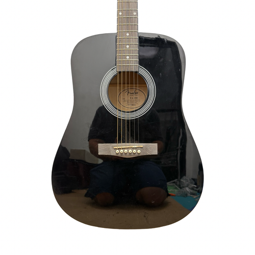 Vist Large View of Product Image Which is Used Fender FA-100 ACOUSTIC Laminate Top Acoustic Guitar Black